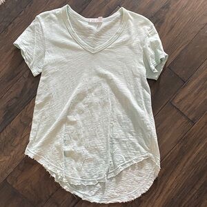 Mint Green V-Neck Women's Top